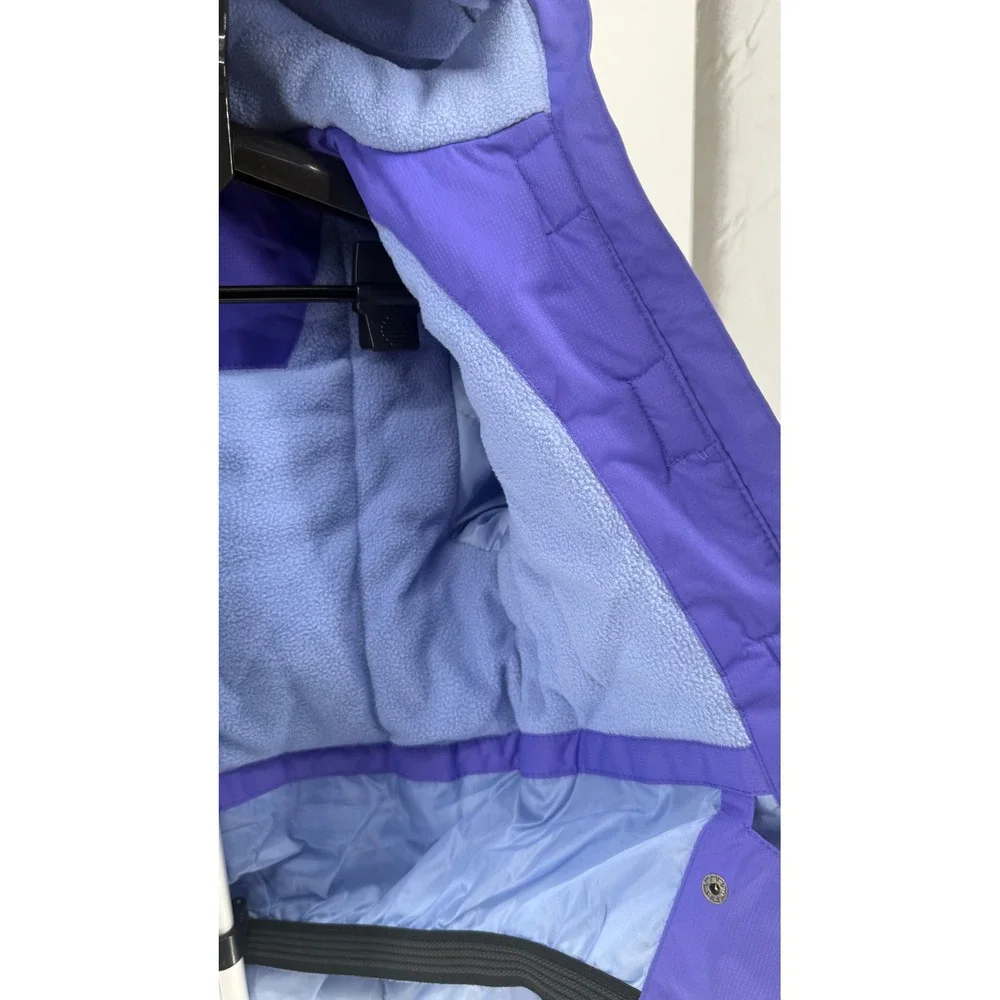 Mountain Warehouse Snow Kids‎ Jacket Purple Gray Hooded Size 5-6 Waterproof